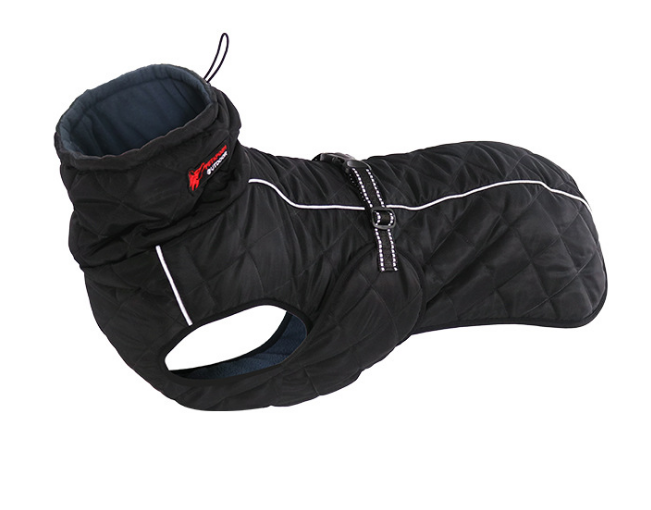 Winterjacke fuer grosse Hunde - Fleece | Warm und weich | 2 Farben | XS-XL | Golden Retriever