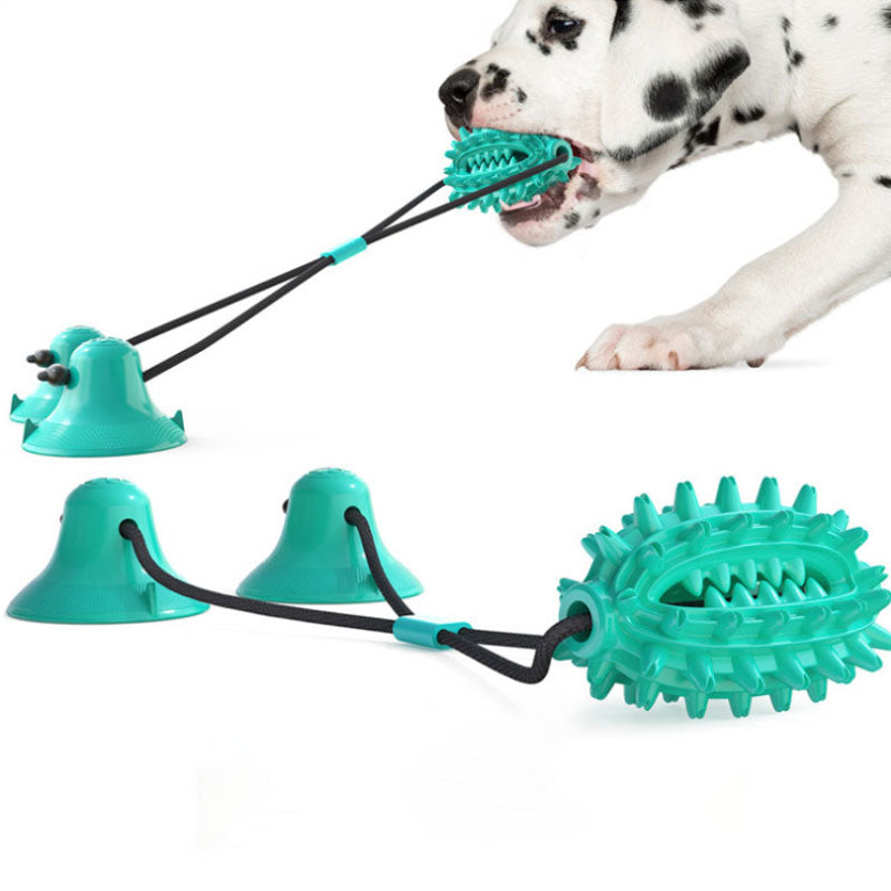 Kaktus Kauspielzeug mit Saugnapf für Hunde – TPR, bissfest, 3 Farben