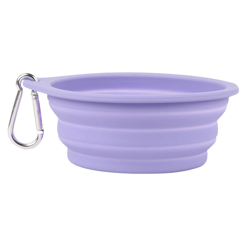 Faltbarer Silikon Hundenapf 600 ml – portabel, 9 Farben, 16,5 x 15,5 cm