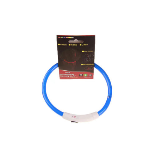LED-Leuchthalsband für Hunde – USB-aufladbar, 8 Farben, 35–70 cm