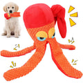 Oktopus Plüsch-Quietschspielzeug für Hunde – Zahnpflege & Kauspielzeug für Welpen