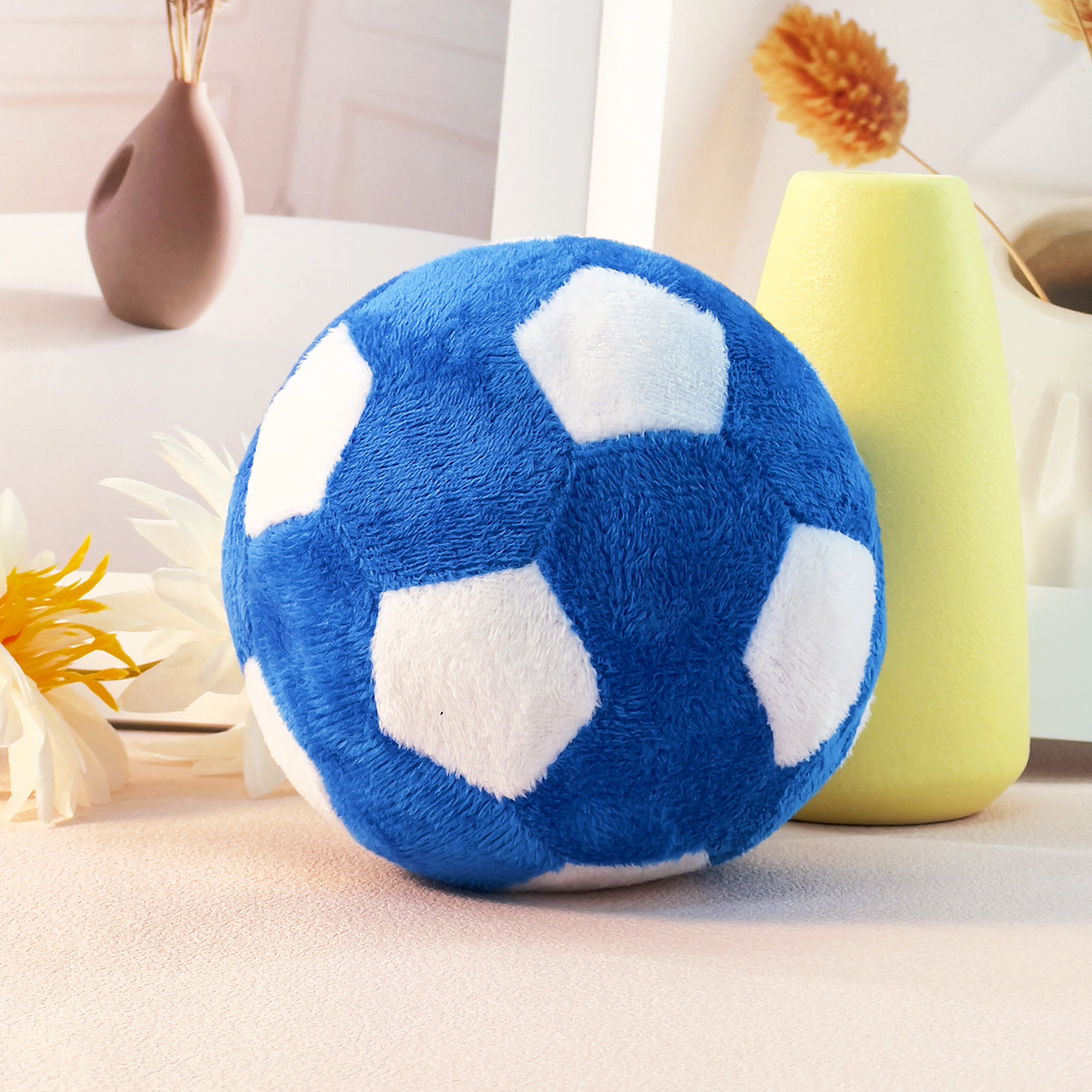 Plüsch-Sportball für Hunde – Fußball & Rugby zum Apportieren & Spielen