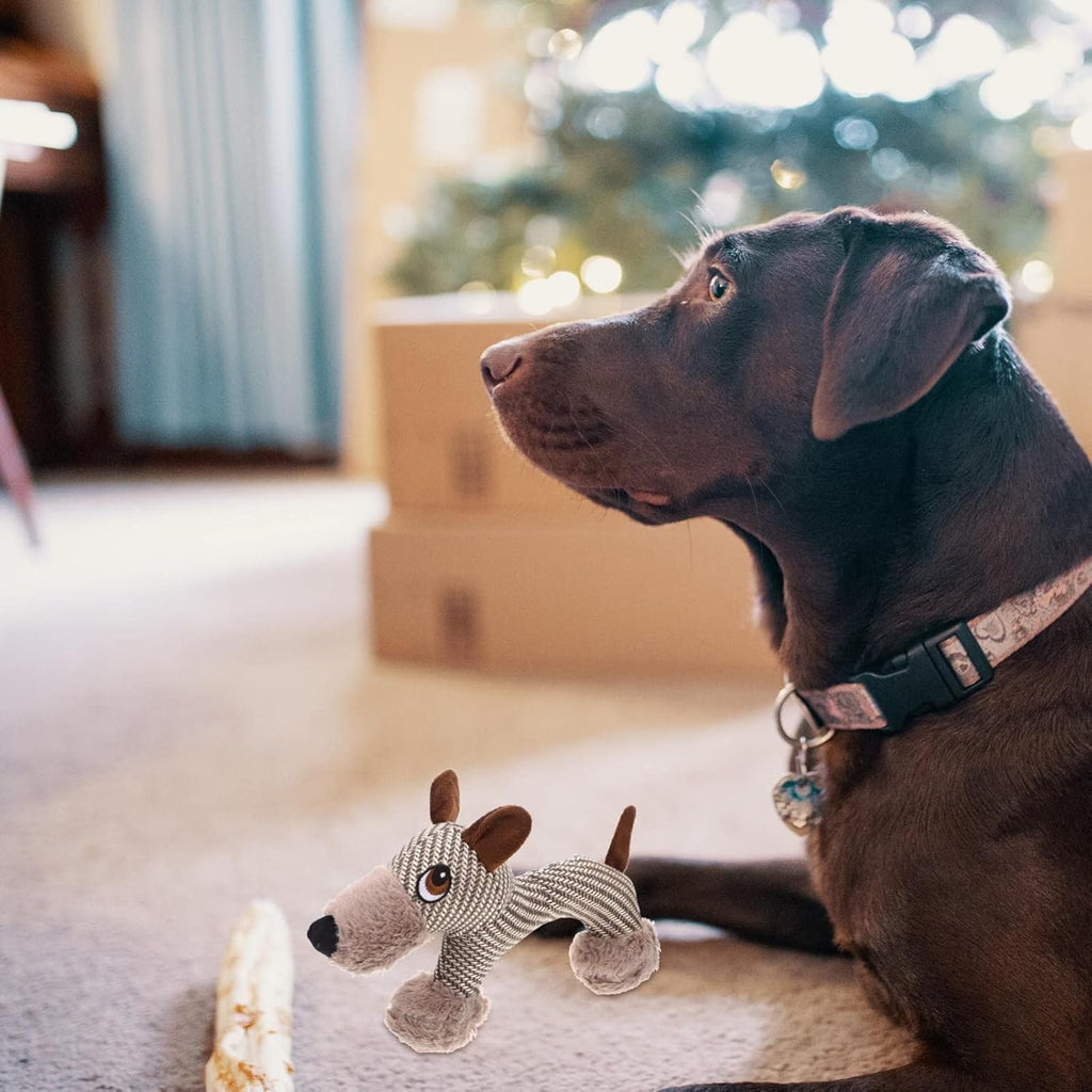 Plüsch-Quietschspielzeug für Hunde – Affe oder Welpe, weich & bissfest