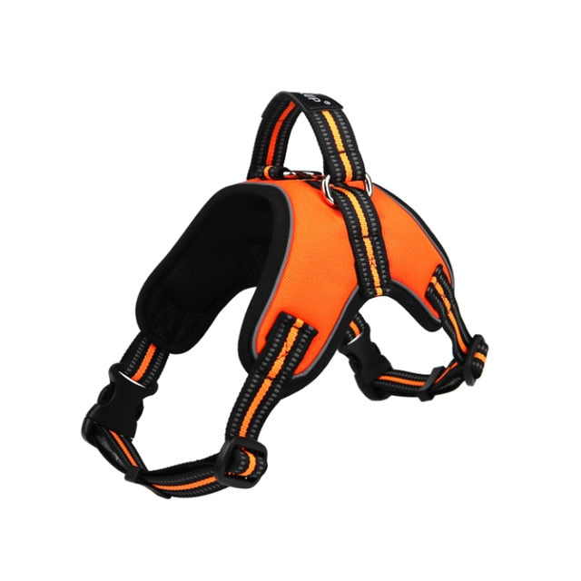 Hundegeschirr Weste 1000D Oxford – Atmungsaktiv, Reflektierend, No-Pull, S–XL