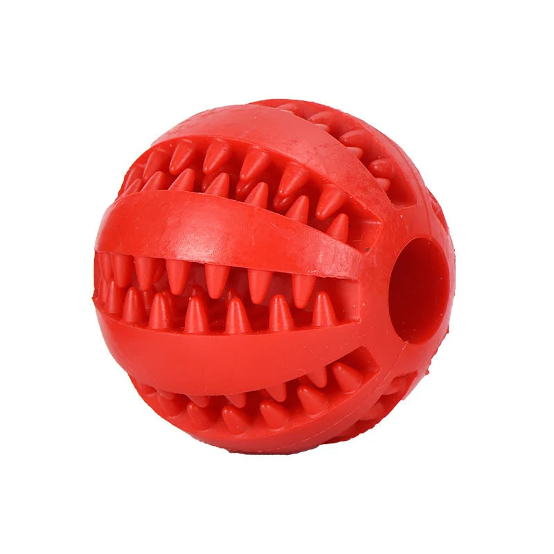 Interaktiver Kauball für Hunde – Zahnreinigung & Snackspender, 6 Farben, 5 & 7cm