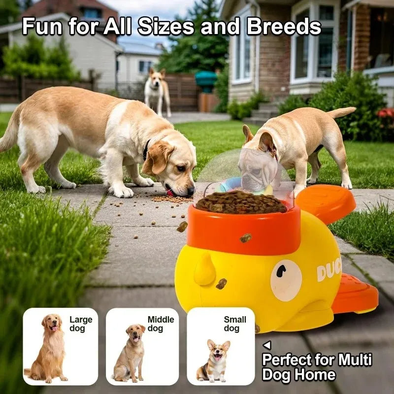 Puzzle Futterball Hund – Interaktiver Treat Dispenser im Enten-Design
