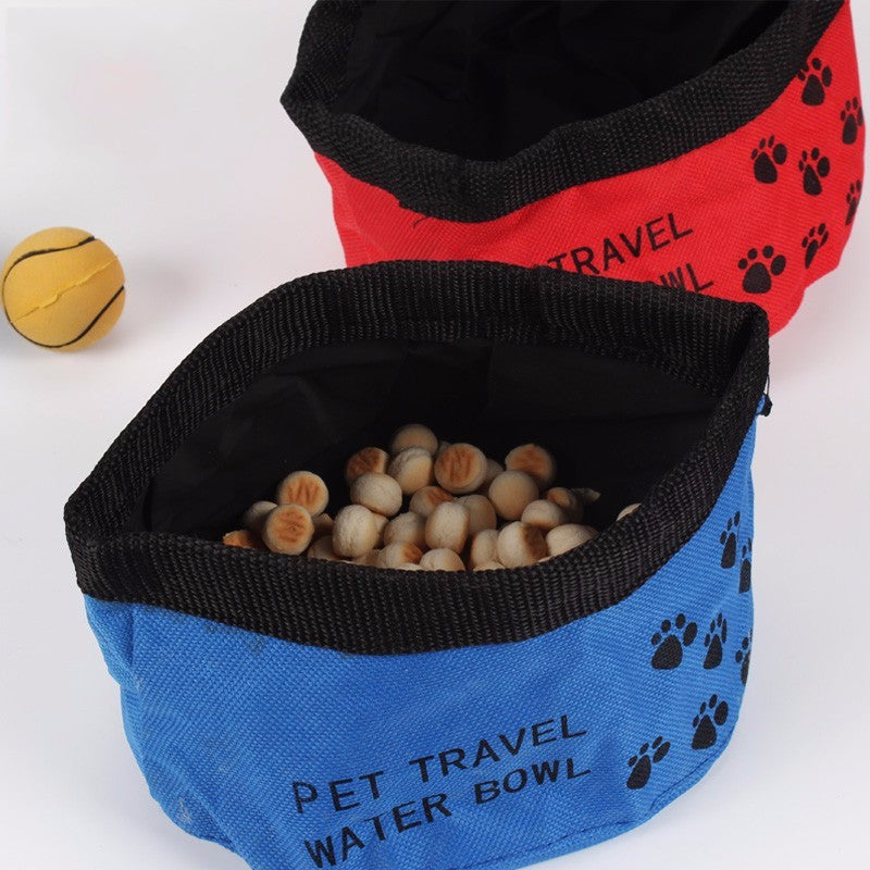 Faltbarer Reisenapf für Hunde & Katzen – Canvas, 3 Farben, ø15 cm