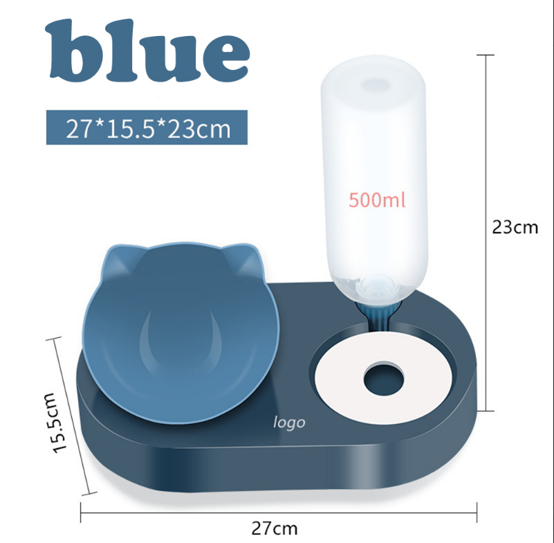 2-in-1 Hundenapf mit automatischem Wasserspender – Futter & Wasser, 4 Farben