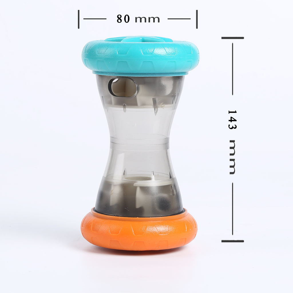 Hantel-Futterspender für Hunde – Rollender Slow Feeder & Intelligenzspielzeug