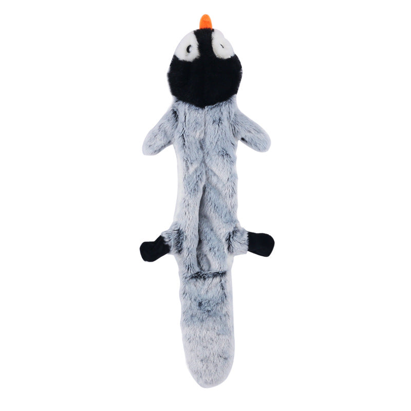 Tierfell-Imitat Plüschspielzeug für Hunde – 45 cm, Doppelquietscher, 7 Motive