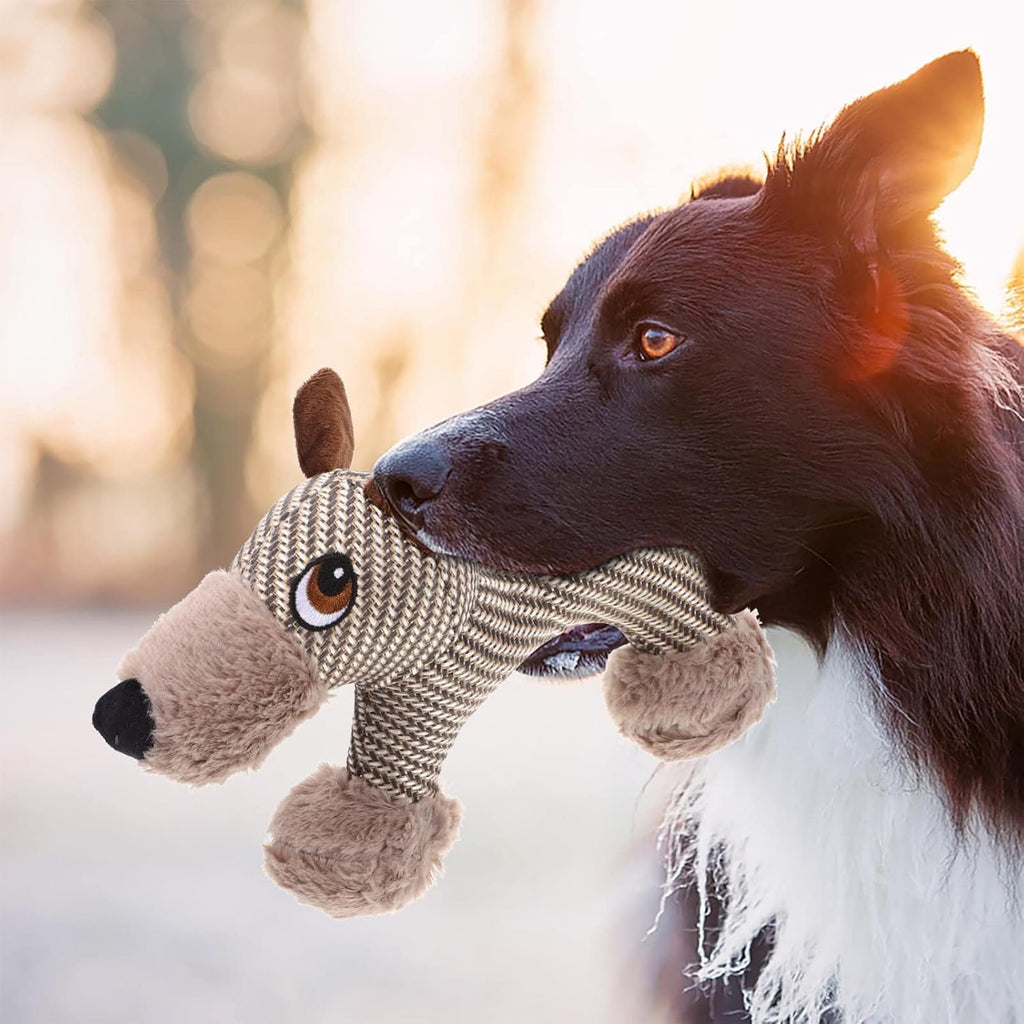 Plüsch-Quietschspielzeug für Hunde – Affe oder Welpe, weich & bissfest