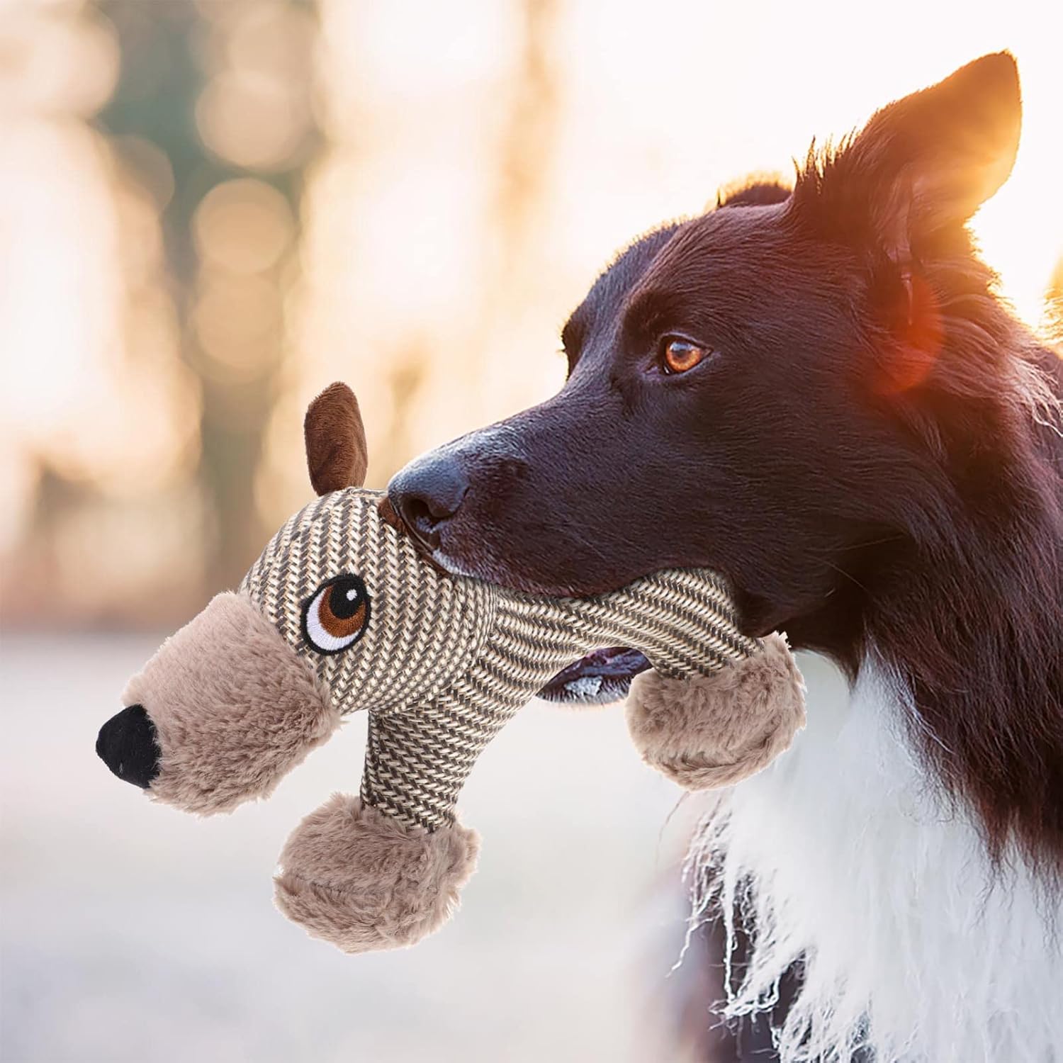 Plüsch-Quietschspielzeug für Hunde – Affe oder Welpe, weich & bissfest