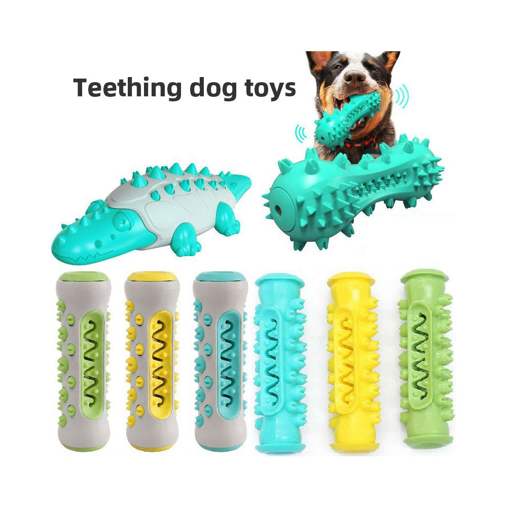 Kauspielzeug & Zahnpflege für Hunde – TPR-Silikon, 6 Designs, 3 Farben