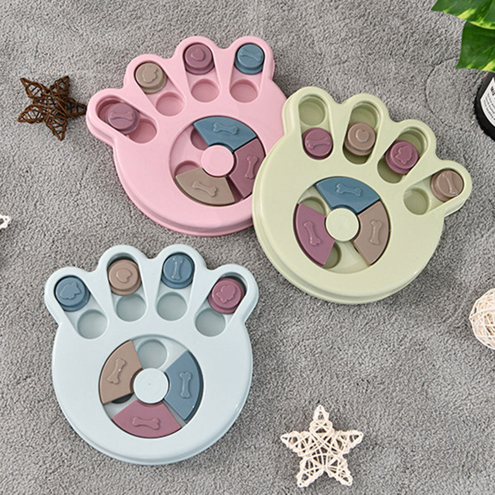 Intelligenz-Futternapf fuer Hunde - Puzzle-Platte | Anti-Schling | 12 Faecher | 3 Farben | PP-Kunststoff