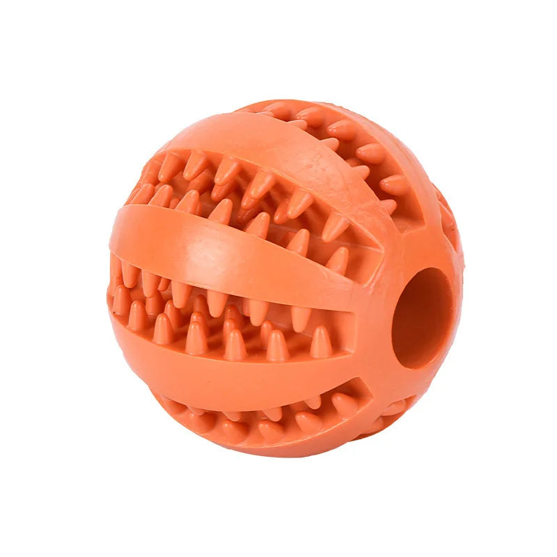 Interaktiver Kauball für Hunde – Zahnreinigung & Snackspender, 6 Farben, 5 & 7cm
