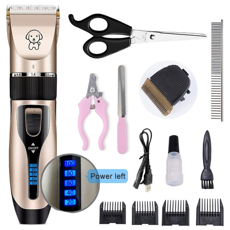 Elektrische Hundeschermaschine – USB-aufladbar, leise & professionell | 2 Modelle