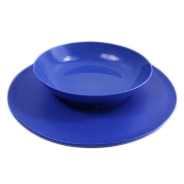 Hundenapf mit Silikon-Matte – Anti-Rutsch, Saugnapf, 28×28 cm, 3 Farben