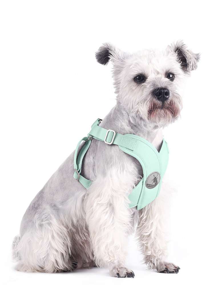 Hundegeschirr im Weste-Stil – Macaron-Farben, mit oder ohne Leine, XS–L