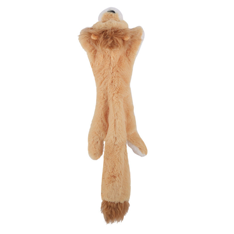 Plüsch-Tierspielzeug für Hunde – 45 cm, 2 Quietscher & 7 Tiermotive