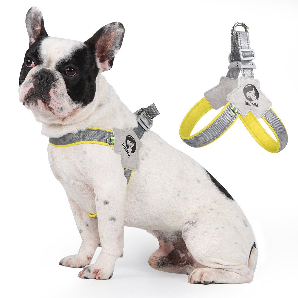 Hundegeschirr im Sattel-Stil – atmungsaktiv, reflektierend, 4 Farben, S–XL