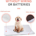 Selbstheizende Hundematte | Kaschmir & Wärmereflexion | 60×45 cm | Gelb & Weiß