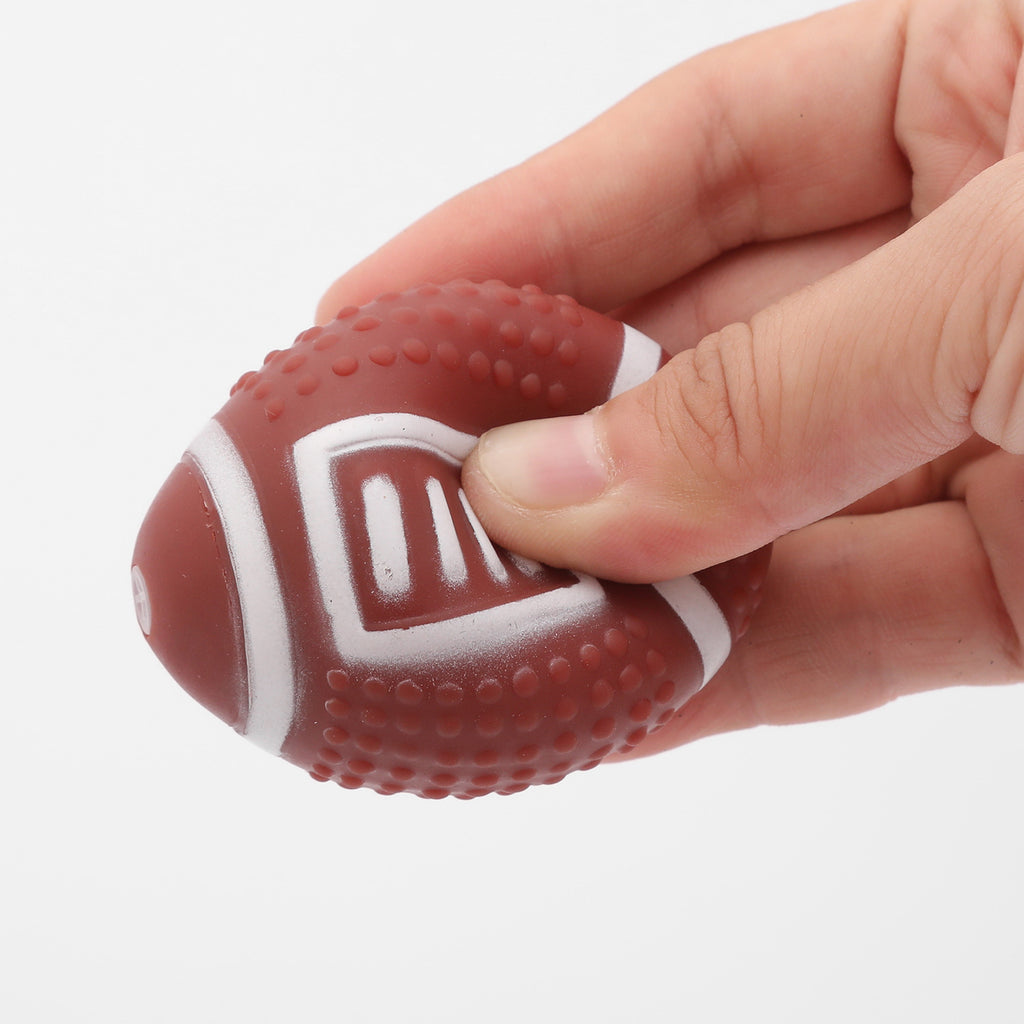 Sport-Quietschbälle für Hunde – Latex-Wurfspielzeug Basketball, Fußball, Tennis & Rugby