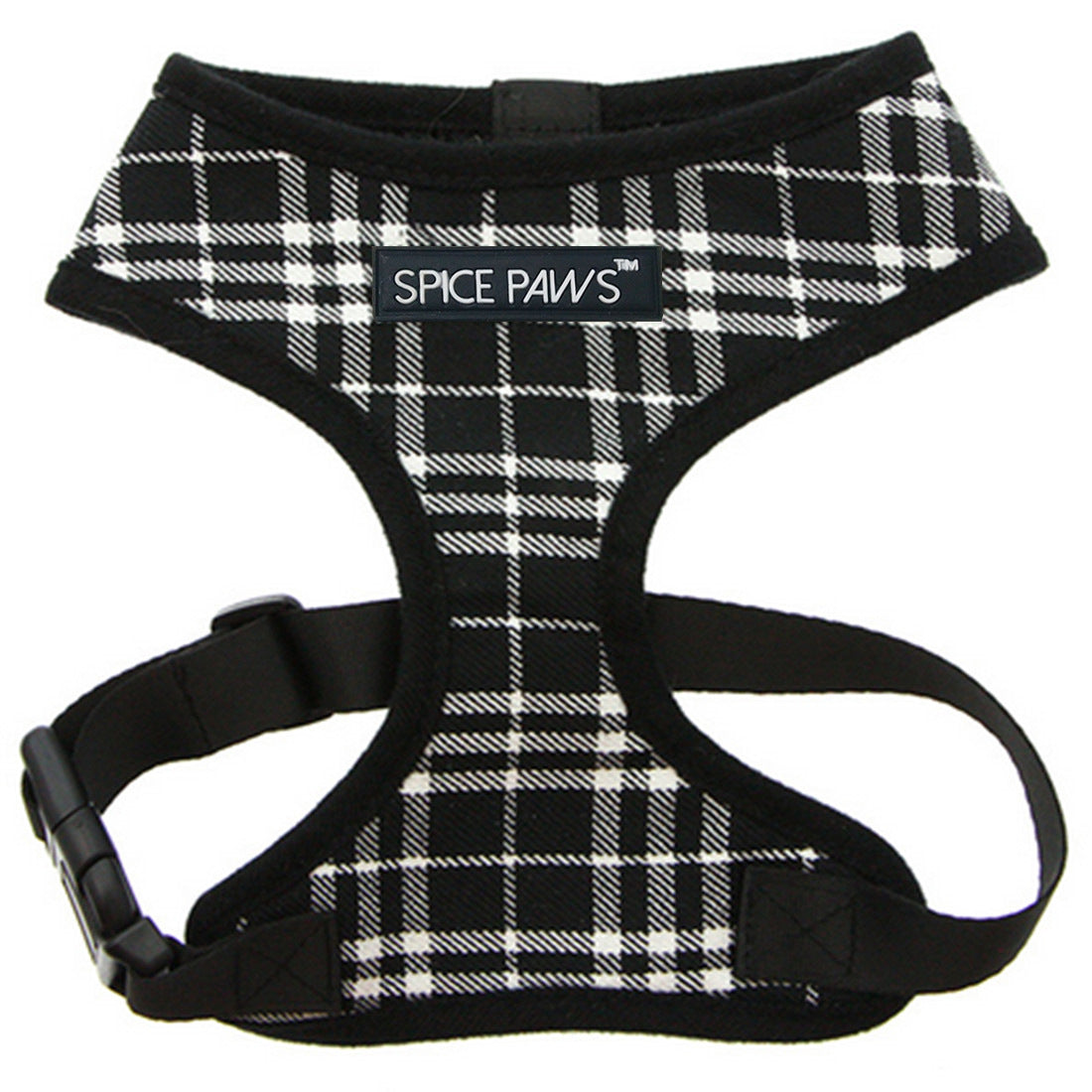 Hundegeschirr Weste Karo-Design – Verstellbar, Polyester, XS–XL