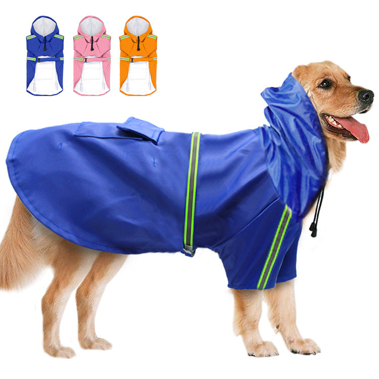 Hunde-Regenmantel wasserdicht & reflektierend – 5 Farben, S–5XL