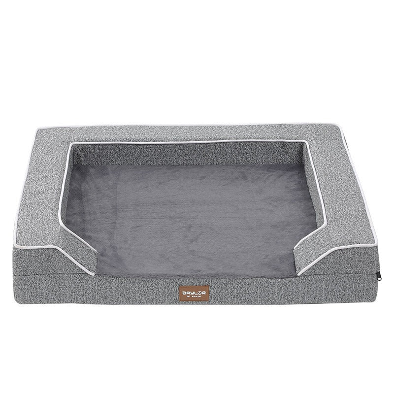 Hundesofa Kissen für mittlere & große Hunde – warm, waschbar & abnehmbar, Grau, 3 Größen