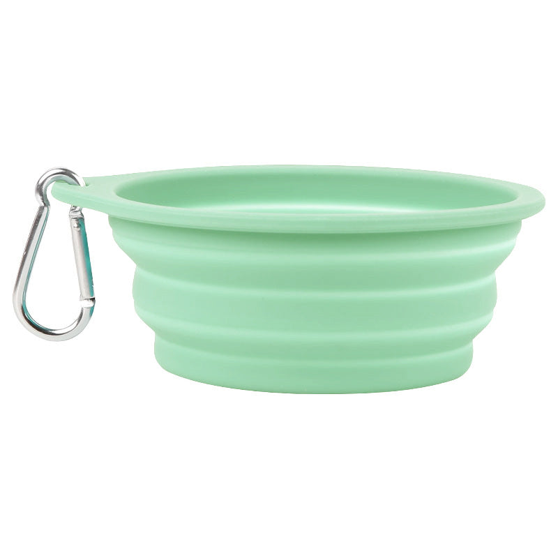 Faltbarer Silikon Hundenapf 600 ml – portabel, 9 Farben, 16,5 x 15,5 cm