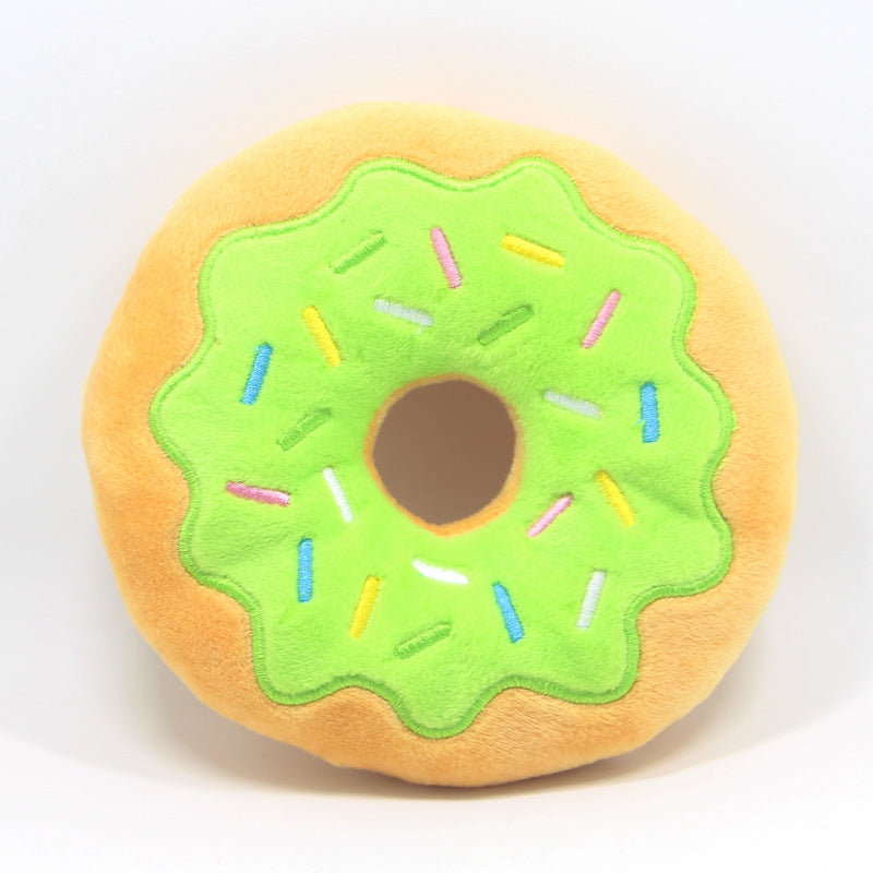 Donut Plüsch-Quietschspielzeug für Hunde – 15 cm | 4 Farben