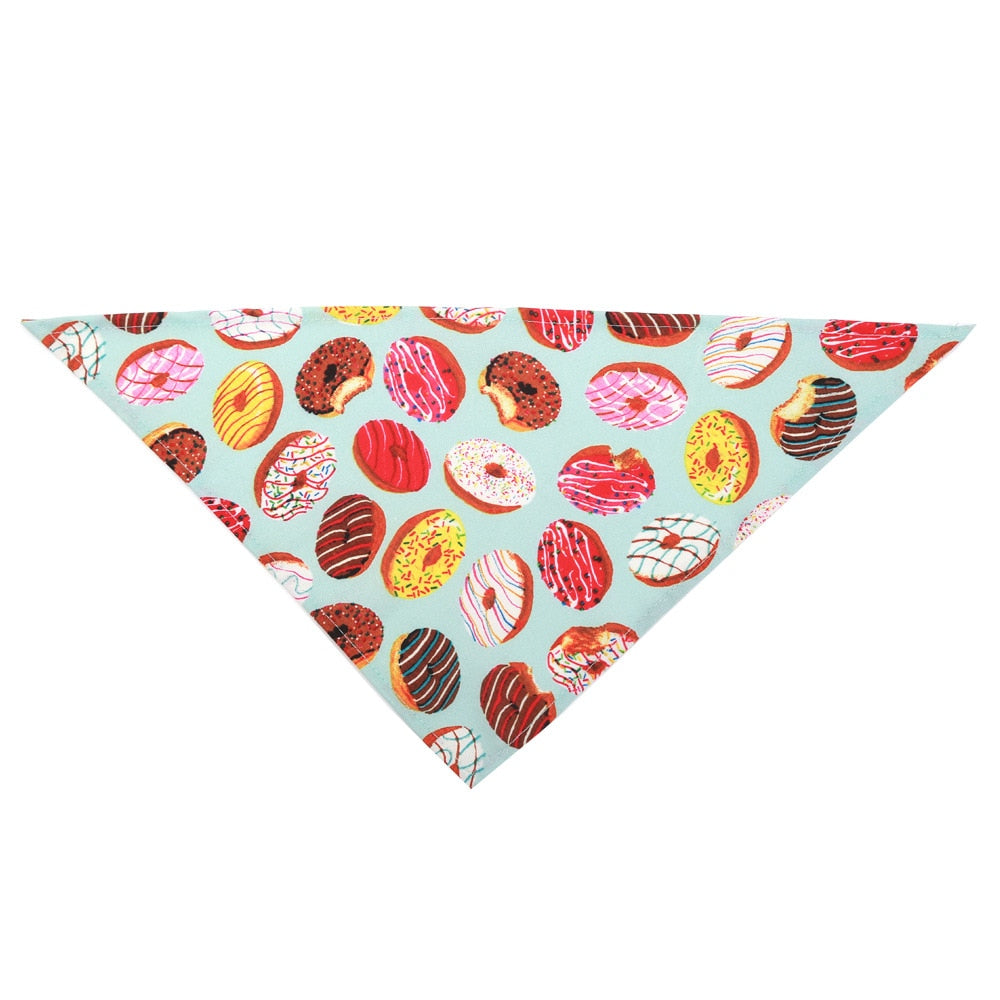 Hunde-Bandana mit Frucht-Motiv – Baumwolle, 6 Designs, 2 Größen