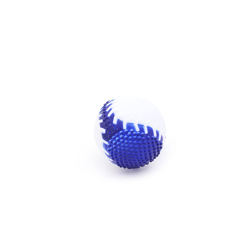 Sport-Quietschbälle für Hunde – Latex-Wurfspielzeug Basketball, Fußball, Tennis & Rugby