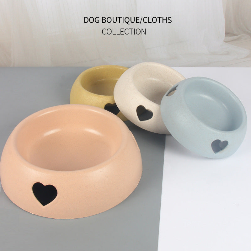 Hundenapf aus Kunststoff – Herzdesign | 5 Farben & 2 Größen