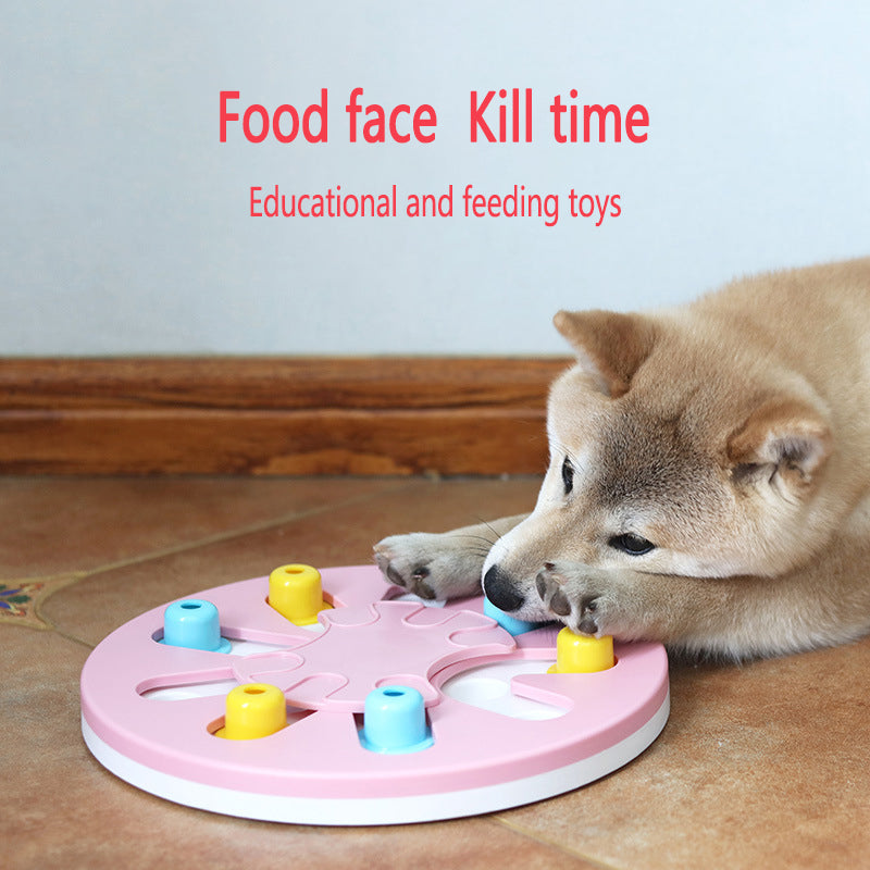 Intelligenzspielzeug fuer Hunde - Schnueffelnapf und Slow-Feeder | ABS | 3 Farben | 28x28 cm