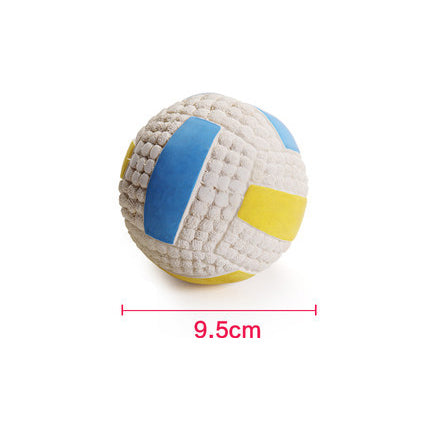 Latex-Quietschbaelle fuer Hunde - Volleyball Tennis Football Rugby | Klein und Gross | Beissresistent