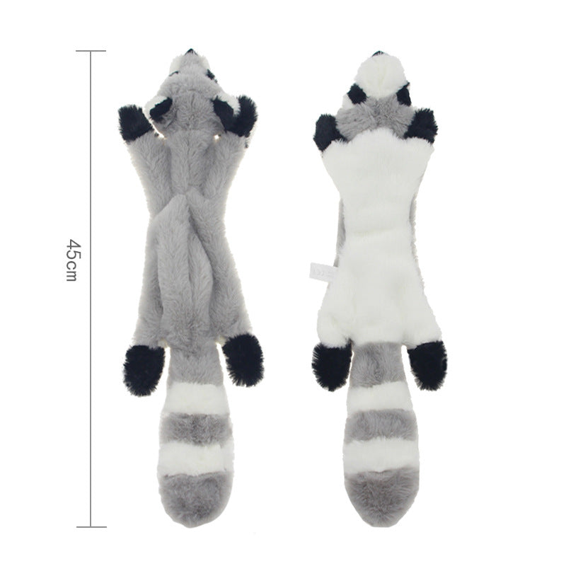 Plüsch-Tierspielzeug für Hunde – 45 cm, 2 Quietscher & 7 Tiermotive