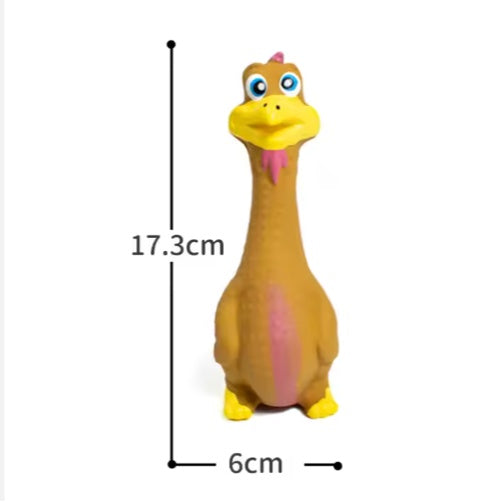Quietschende Latex-Ente für Hunde – interaktiv, bissfest & langlebig
