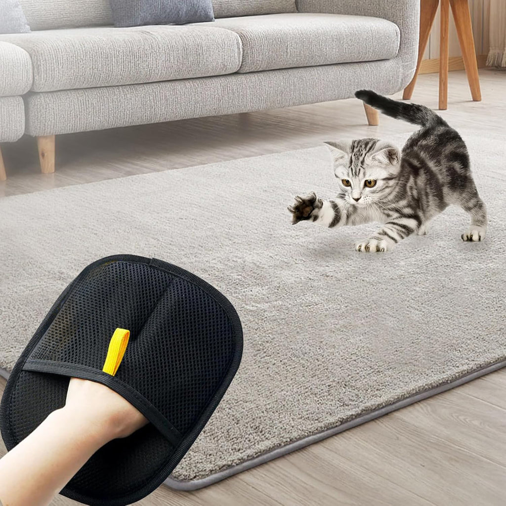 Elektrostatische Fellentfernungs-Handschuhe für Hunde & Katzen – beidseitig & haftend