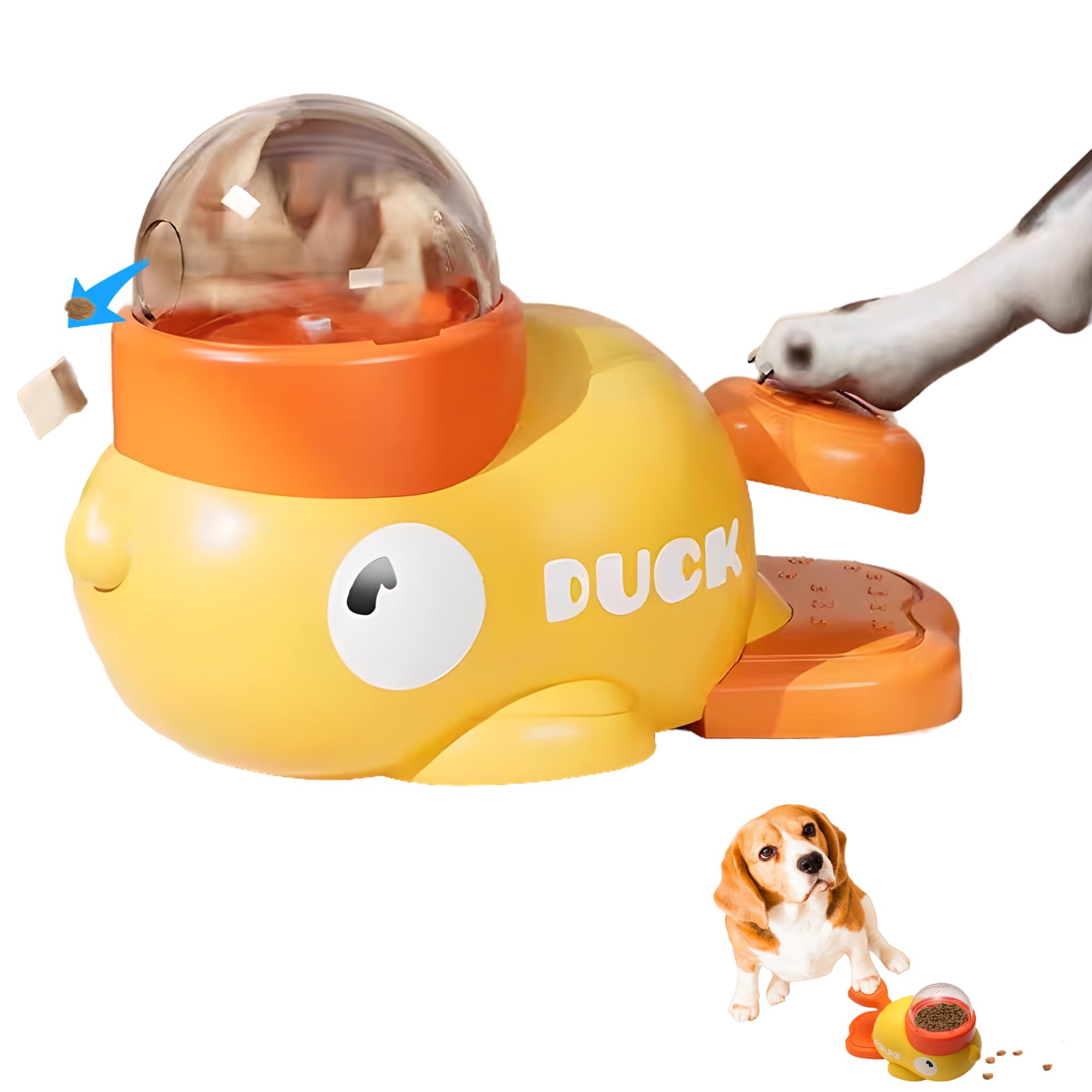 Enten-Futterspender für Hunde – Interaktives Puzzle & Slow Feeder
