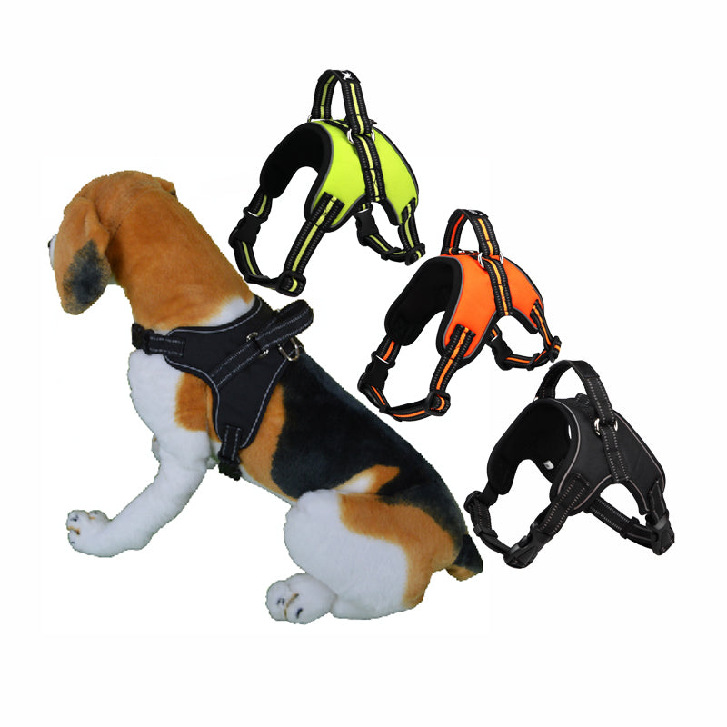 Hundegeschirr Weste 1000D Oxford – Atmungsaktiv, Reflektierend, No-Pull, S–XL