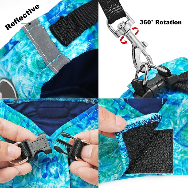 Hundegeschirr Weste Set mit Leine – Reflektierend, Weich, Verstellbar, XS–XL