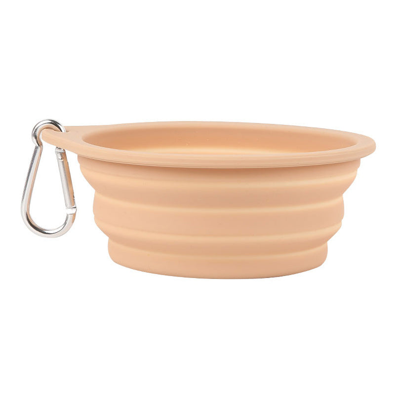 Faltbarer Silikon Hundenapf 600 ml – portabel, 9 Farben, 16,5 x 15,5 cm
