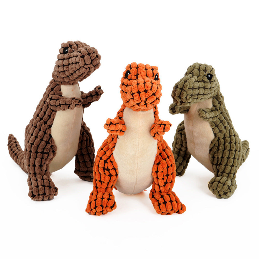 Plüsch-Dinosaurier für Hunde – Quietscher, groß & kuschelig
