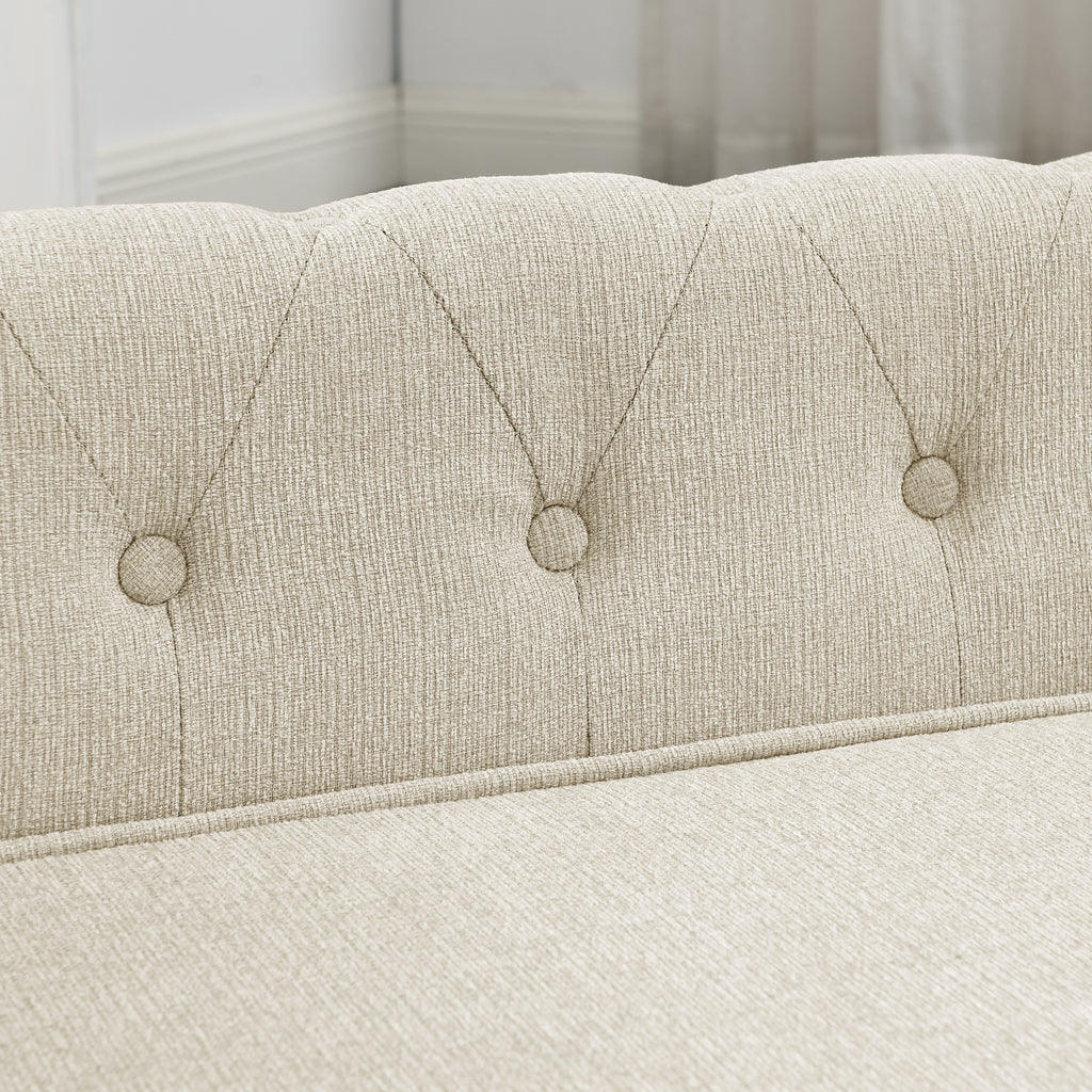 Elegantes Hundesofa für mittlere & große Hunde – Schaumstoff-Couch erhöht, Beige