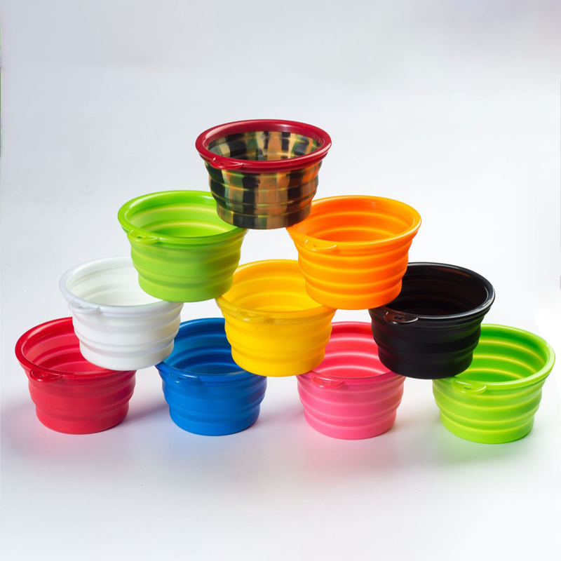 Faltbarer Hundenapf aus TPE – Reisenapf, 350–1000ml, viele Farben
