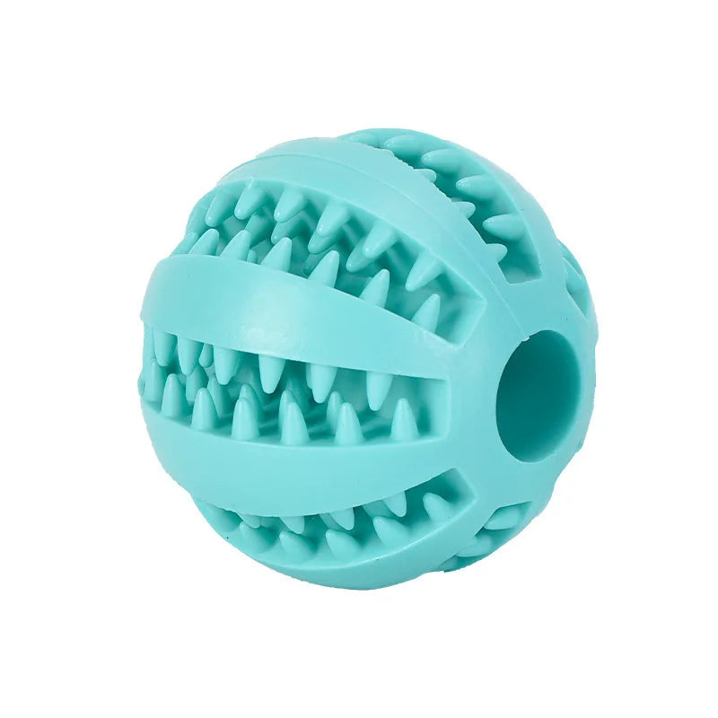 Interaktiver Kauball für Hunde – Zahnreinigung & Snackspender, 6 Farben, 5 & 7cm