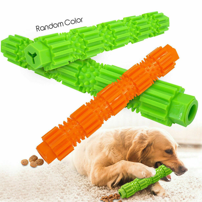 Gummi-Kauspielzeug mit Futterausgabe für Hunde – Zahnpflege & Quietschfunktion für starke Kauer