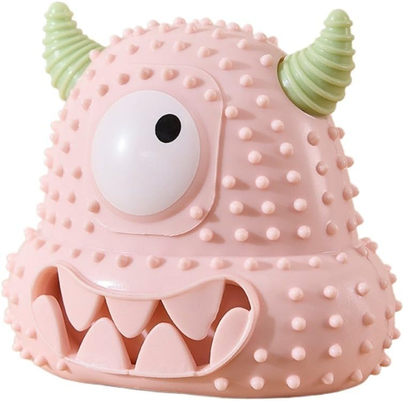 Silikon Monster Spielzeug für Hunde – Quietscher, Zahnpflege & Snack-Fach