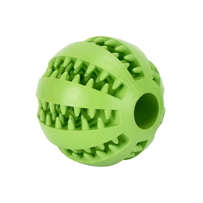 Interaktiver Kauball für Hunde – Zahnreinigung & Snackspender, 6 Farben, 5 & 7cm
